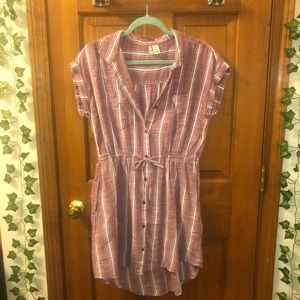 Flattering striped dress